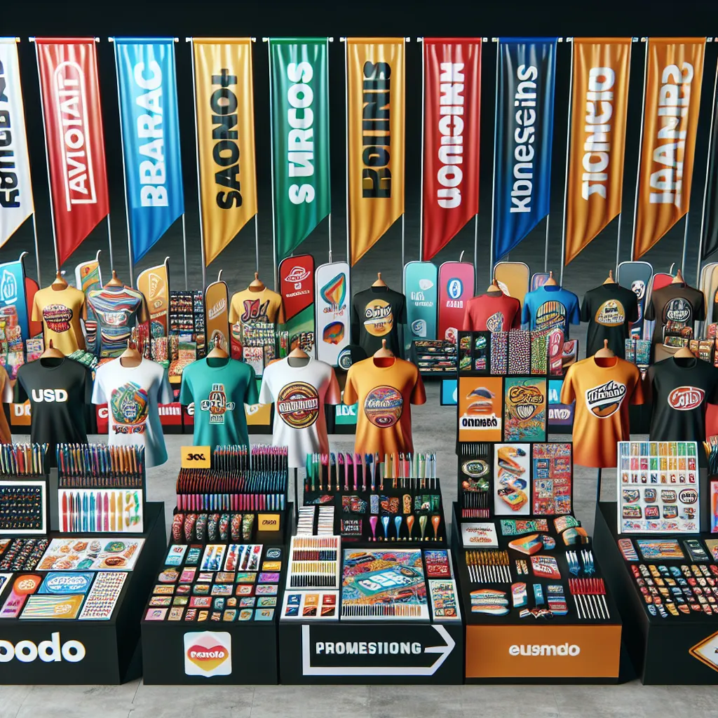 Stoiska promocyjne: Gadżety reklamowe i flagi reklamowe – jak efektywnie promować swoją markę